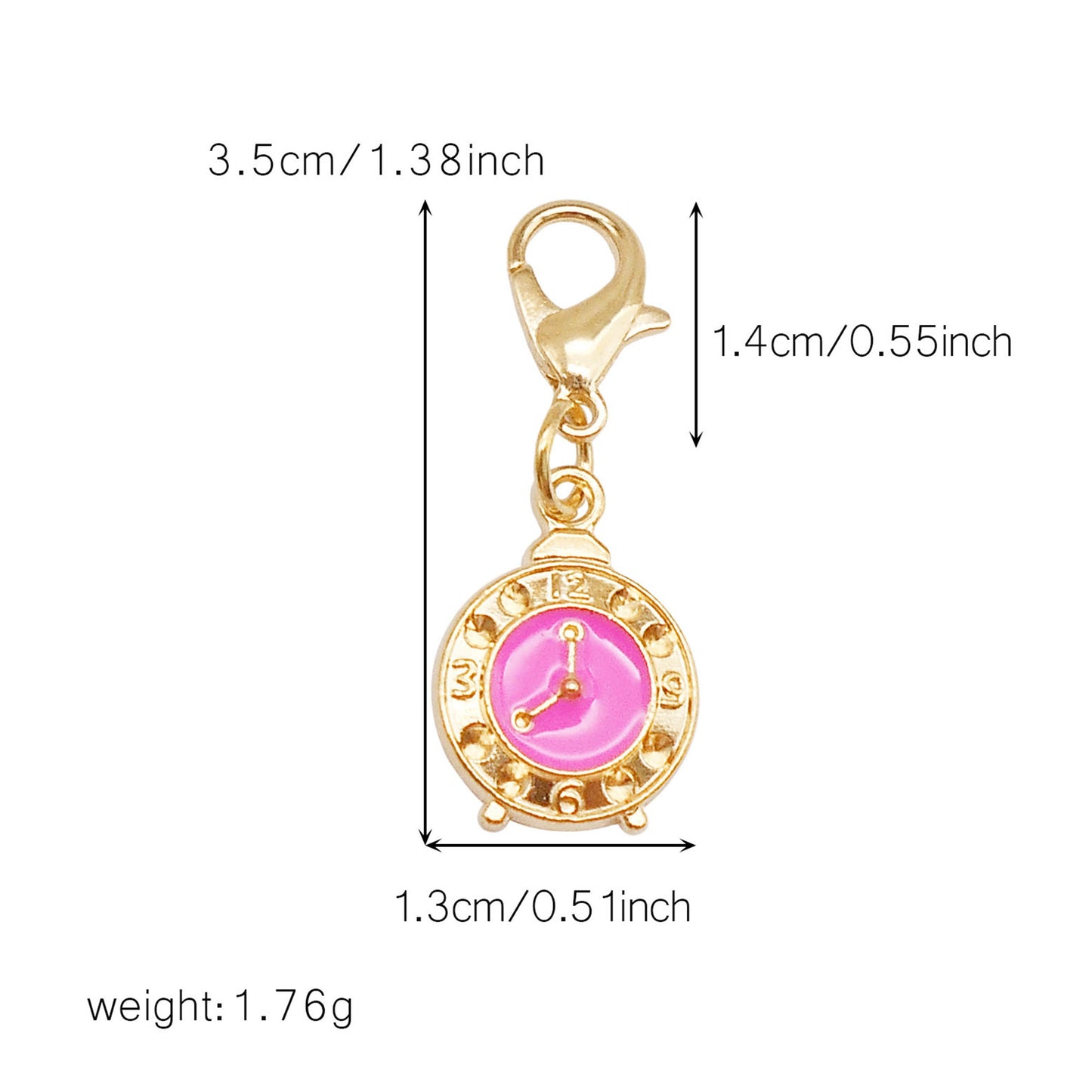 1/29pcs Enamel Alloy Flower Heart Star Moon Pendants with Lobster Clasp Rose Red Shoe Charms Cute Keyring Dangle Jewelry Accessories Women Purses Bags Hanging Decor