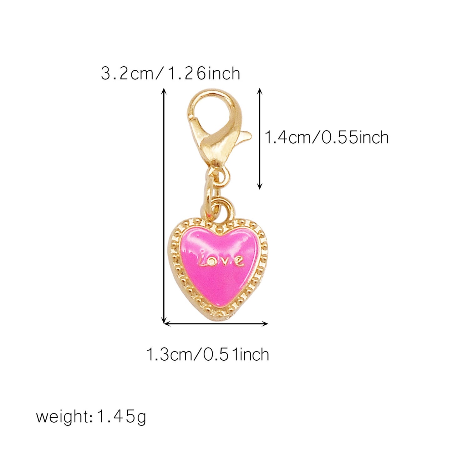 1/29pcs Enamel Alloy Flower Heart Star Moon Pendants with Lobster Clasp Rose Red Shoe Charms Cute Keyring Dangle Jewelry Accessories Women Purses Bags Hanging Decor