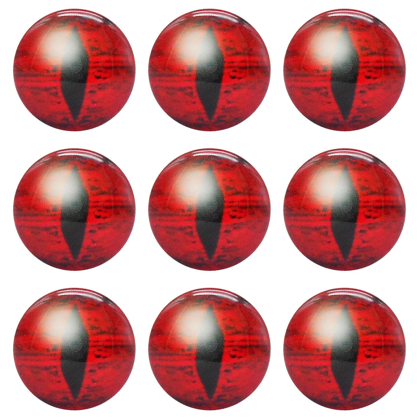 5 or 15 Pairs Glass Animal Eyes Glow in Dark Dragon Eye 12mm 25mm 30mm Flat Back Scrapbook Cabochons Vertical Pupil Luminous Cat Lizard Frog Eyes DIY Making Accessories
