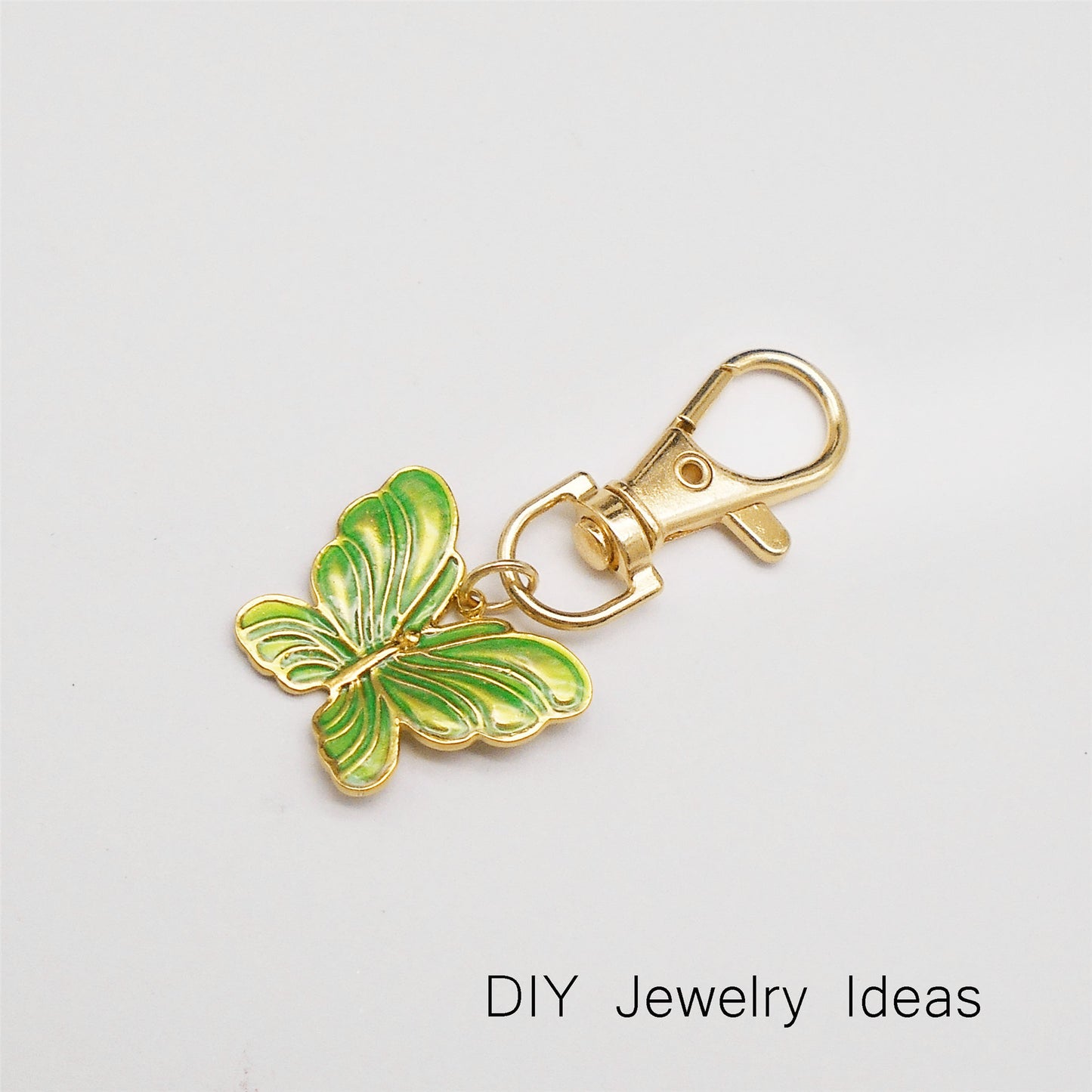 1 Piece 20.5x24mm High-Gloss Enamel Finish Butterfly Pendant Stainless Steel Insect Butterfly Charms for Jewelry Making Supplies DIY Crafts Decor