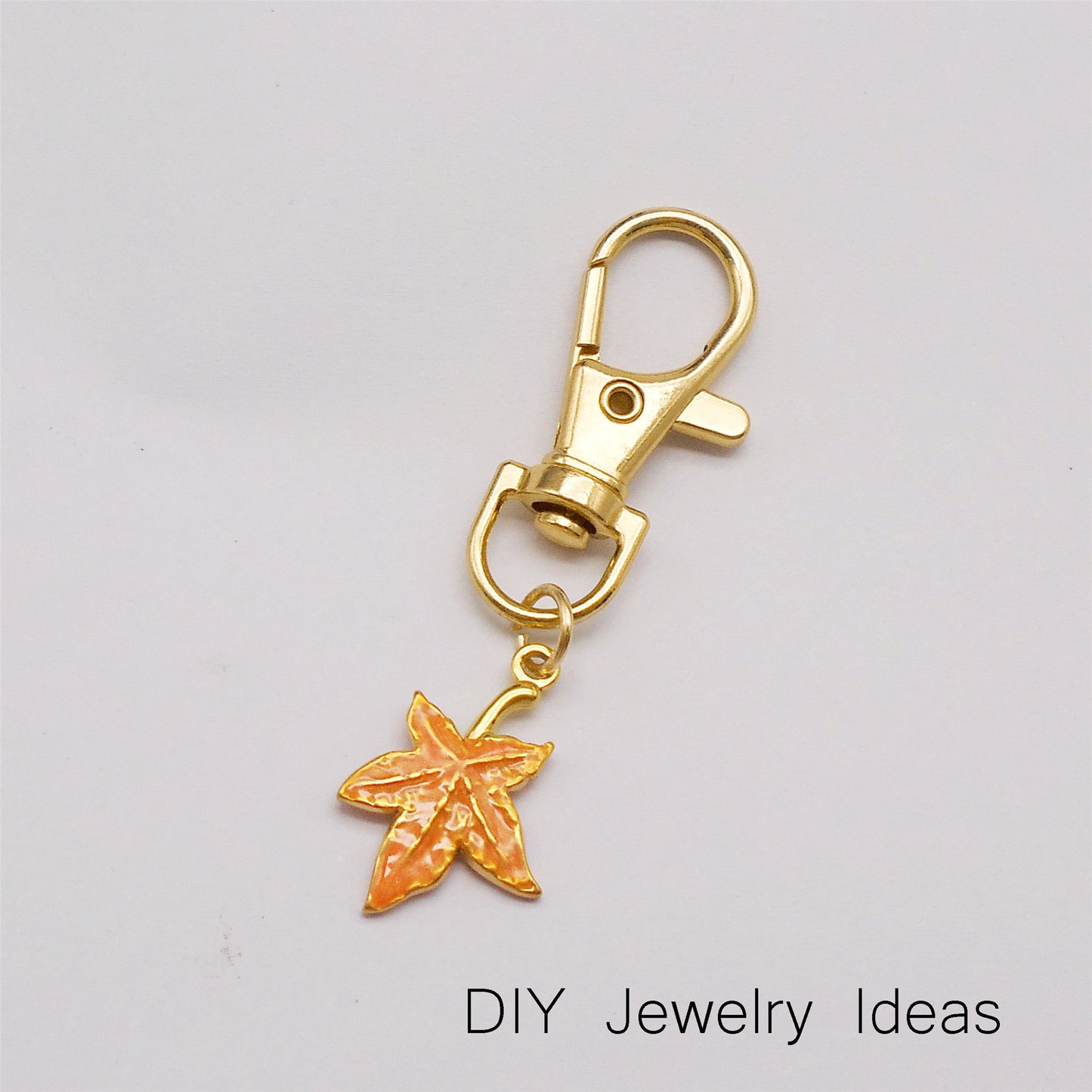 1 Piece 22x15mm Stainless Steel Maple Leaf Charms Enamel Irregular Leaf Pendant DIY Jewelry Making Accessories Art Crafts Decor Keychain Keyring Decoration