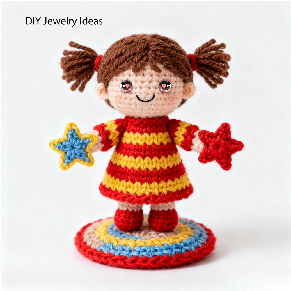 Colorful Cute Doll Toy Eyes Dome Craft Eyes Star & Herat Pattern Design High-Quality Flatback Glass Cabochons for Plush Doll & Jewelry Finding