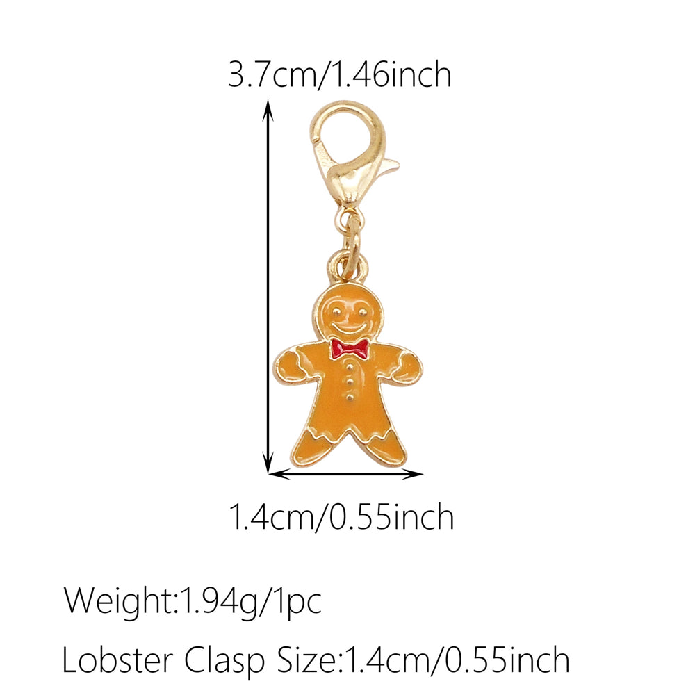 1pc Yellow Themed Enamel Charm with Clasp - Clip on Pendant with Flower Fruit Charm for Bag Key Hanging Decor, Phone Chain DIY Supplies