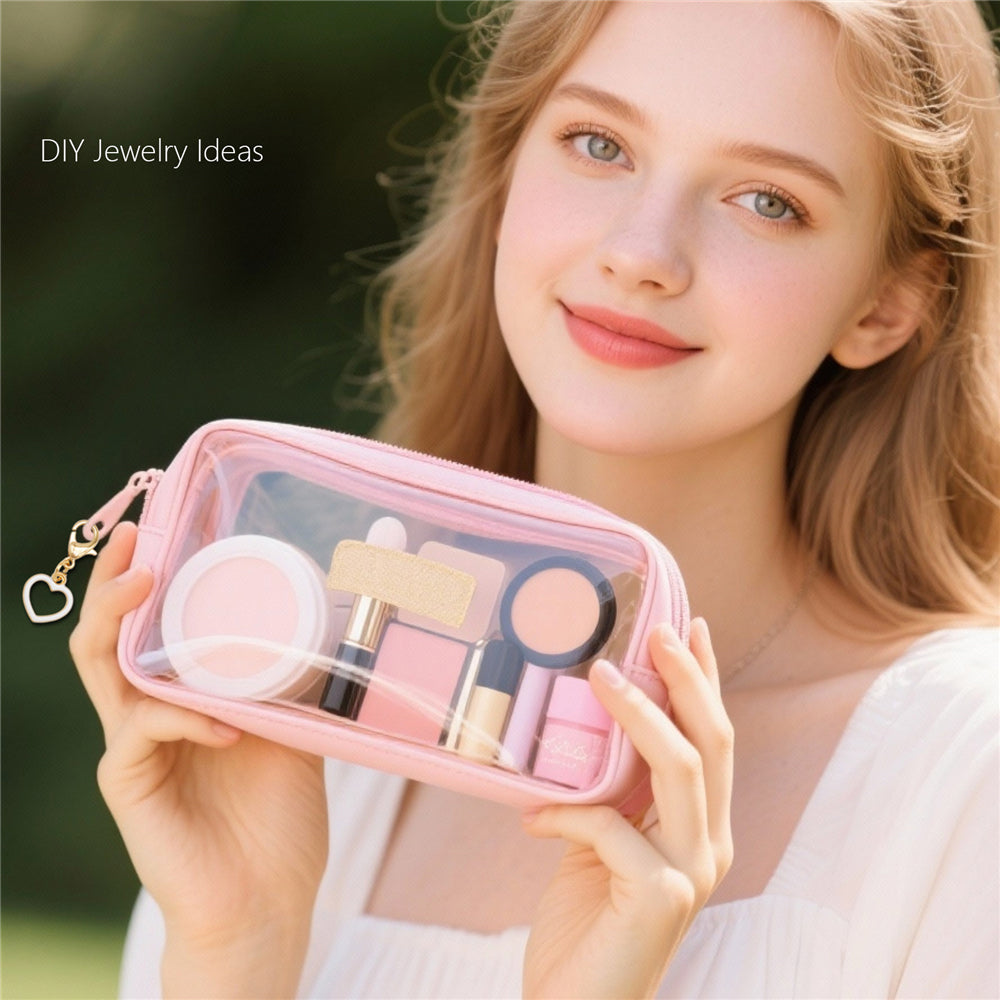 1pc White Series Enamel Charms with Lobster Clasp - Bowknot Flower Shaped Charm Pendant for Jewelry Making, DIY Keychain Supplies, Bag Purse Decor